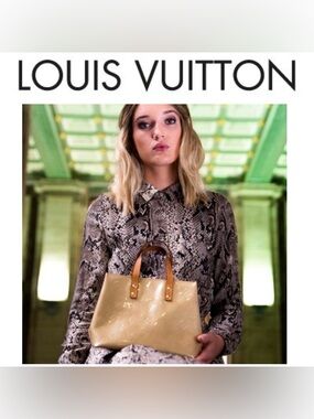 Louis Vuitton Vintage Yellow Vernis Monogram Mini Tote Bag- Free Gift Included